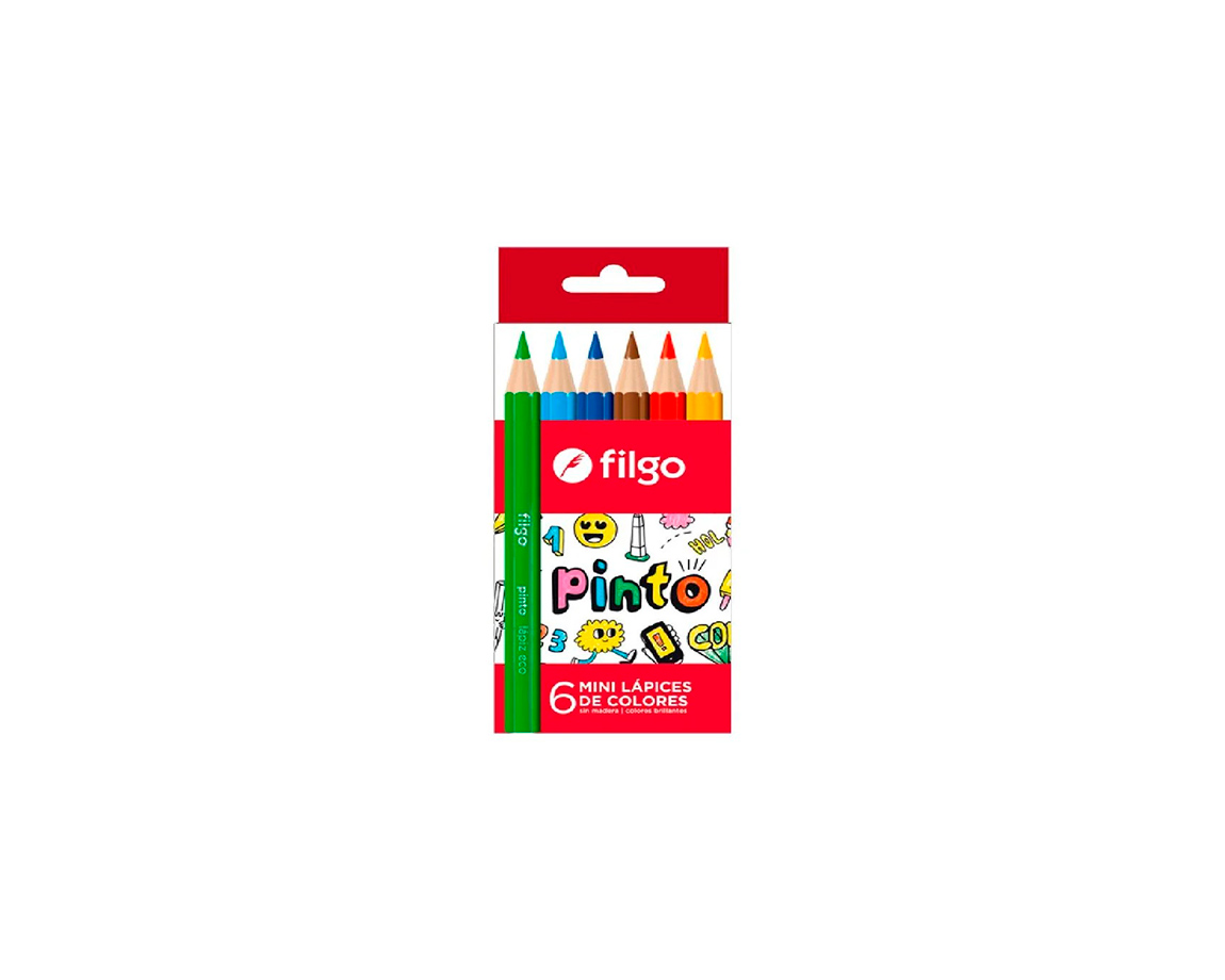 PINTURITAS FILGO PINTO x  6 COL CORTOS