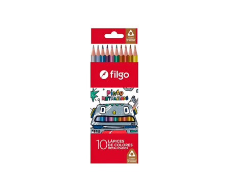 PINTURITAS FILGO PINTO x10 COL METALIZADOS