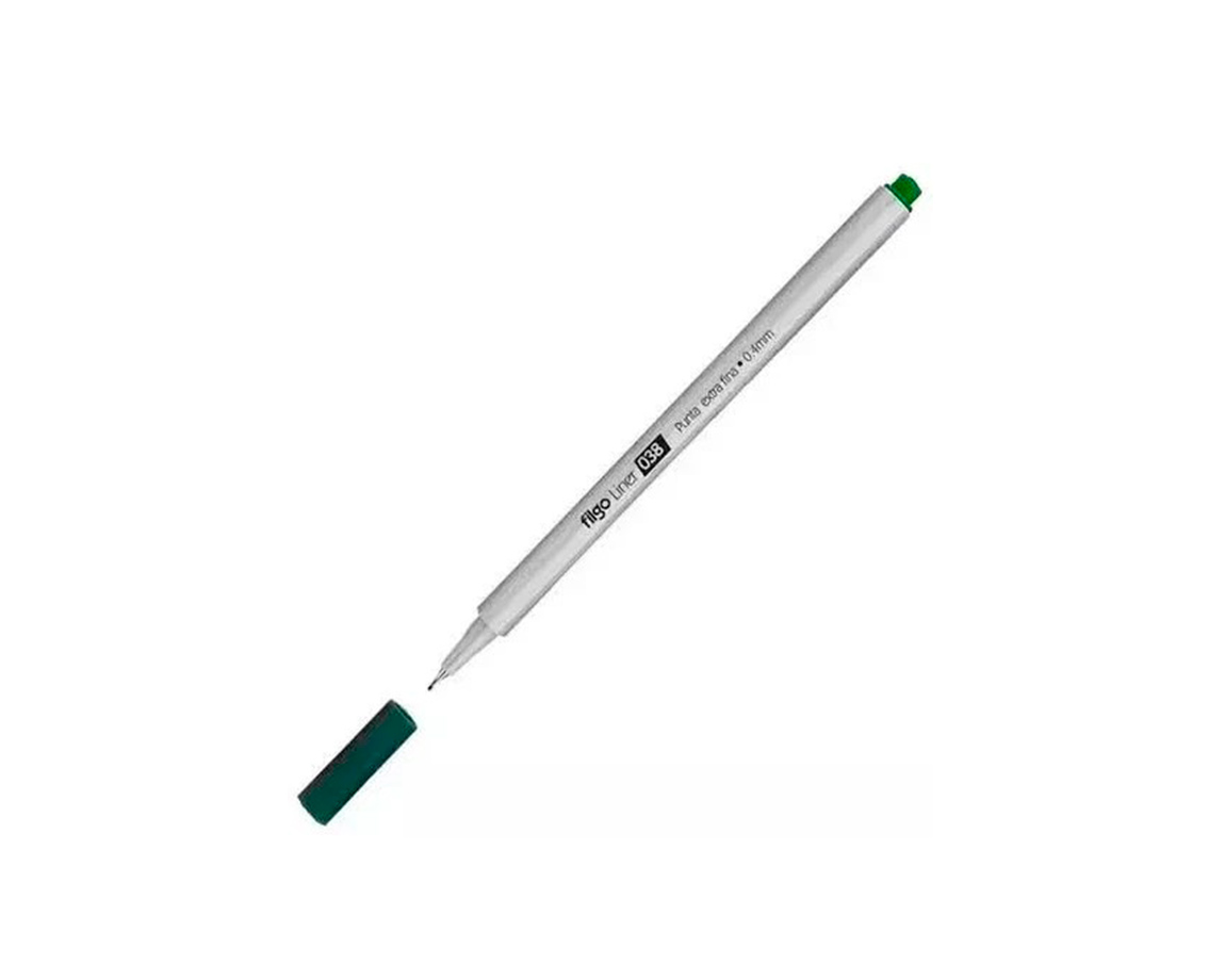 MICROFIBRA FILGO 038 0.4MM VERDE x 10 U.