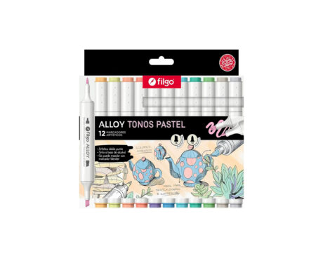 MARCADOR FILGO ALLOY PASTEL x 12 UNID. (ALLYM-E12-PAS)