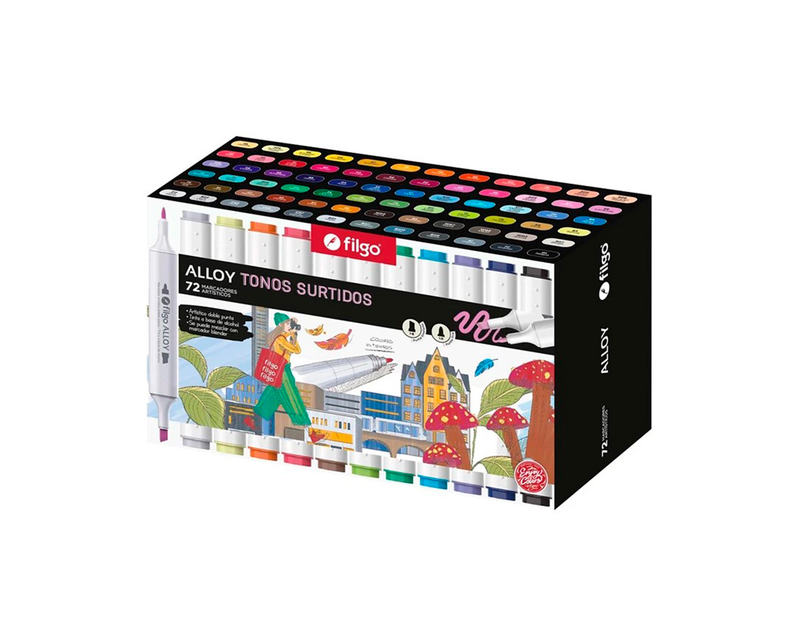 MARCADOR FILGO ALLOY ART DOBLE PUNTA EM72-SUR EST IMANTADO (ALLYM-EM72-SUR)