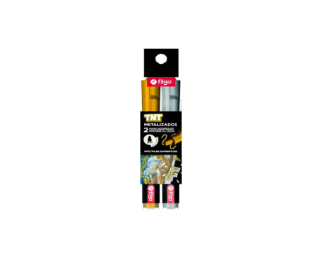 MARCADOR FILGO TNT x 2 U. METALIZADOS 3mm AL AGUA (TNTM30-E2-MET)
