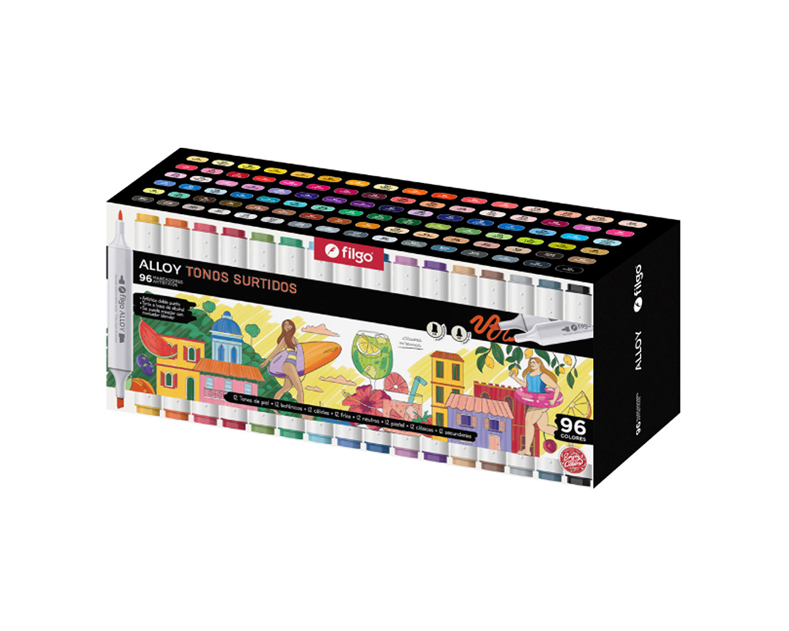 MARCADOR FILGO ALLOY ART DOBLE PUNTA EM96-SUR EST IMANTADO (ALLYM-EM96-SUR)