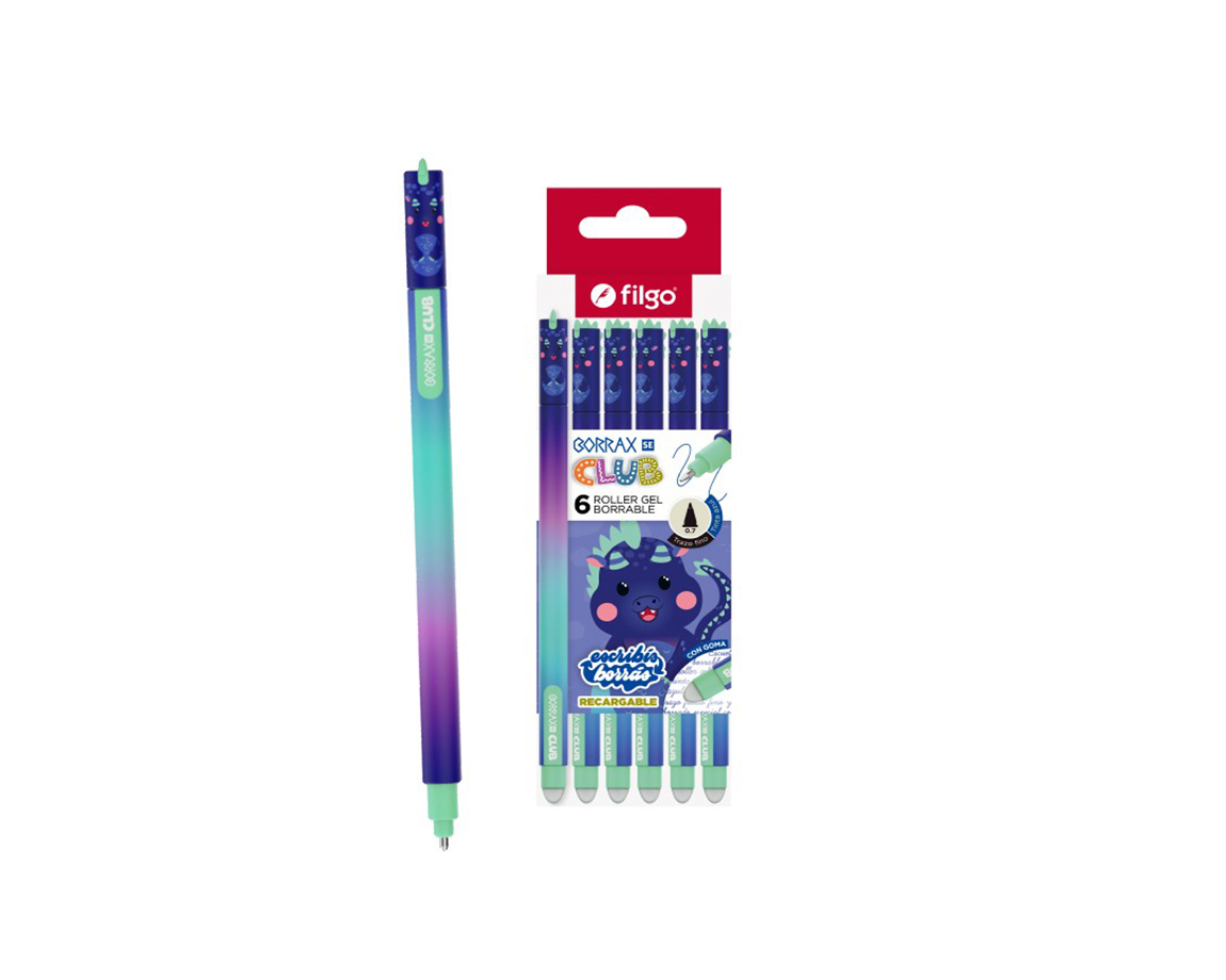 BOLIGRAFO FILGO BORRAX SE CLUB DRAGON x unid. AZUL