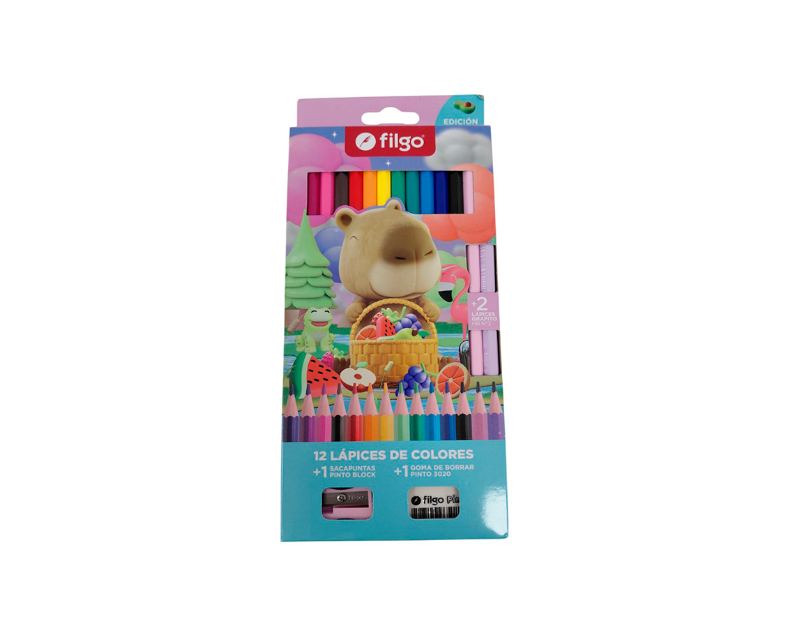 PINTURITAS FILGO PINTO x12 UNID. CAPIBARA EDICION ESPECIAL