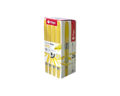 RESALTADOR FILGO FINO CLIP PASTEL AMARILLO