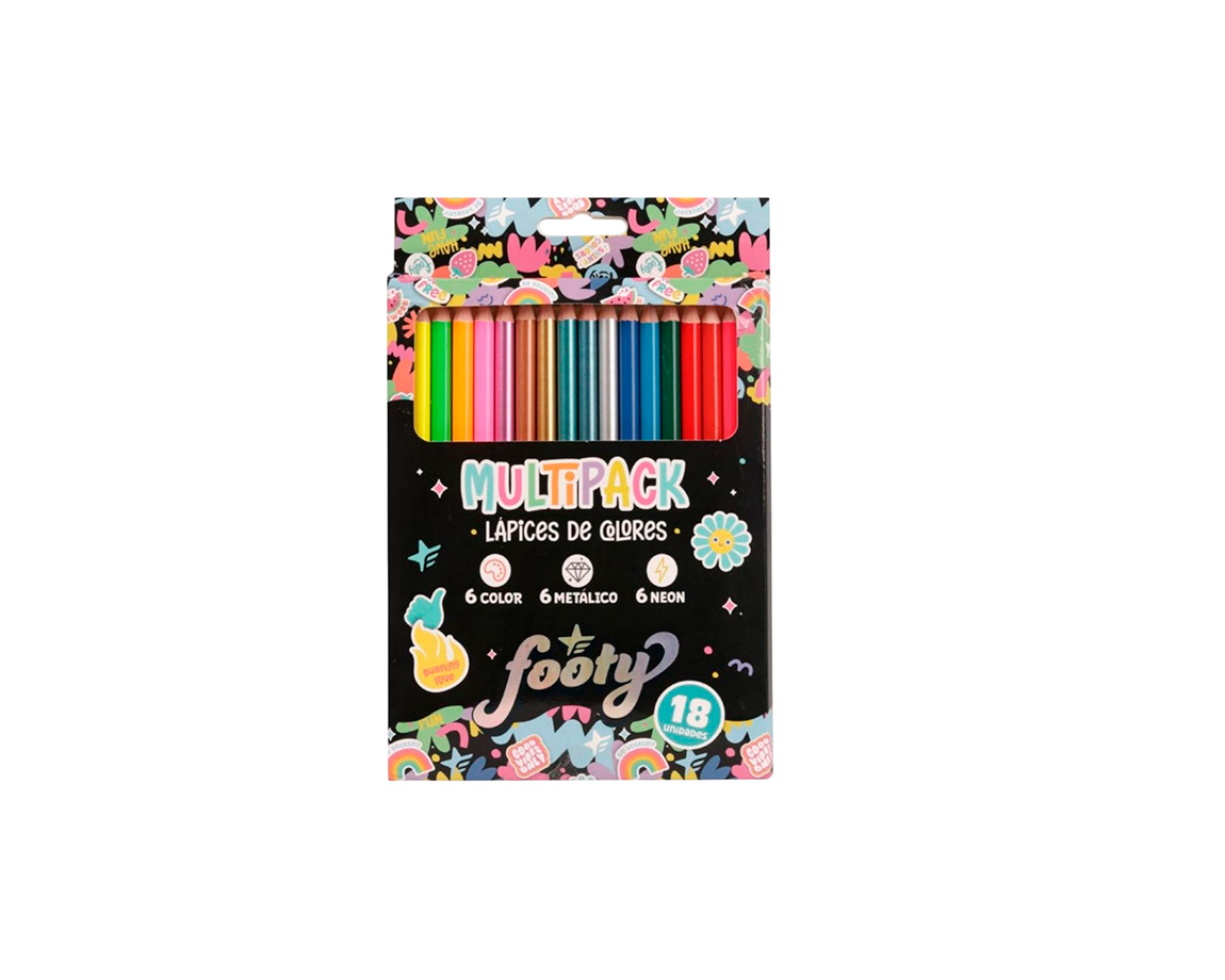 PINTURITAS FOOTY LIB232 x18 COL MULTIPACK