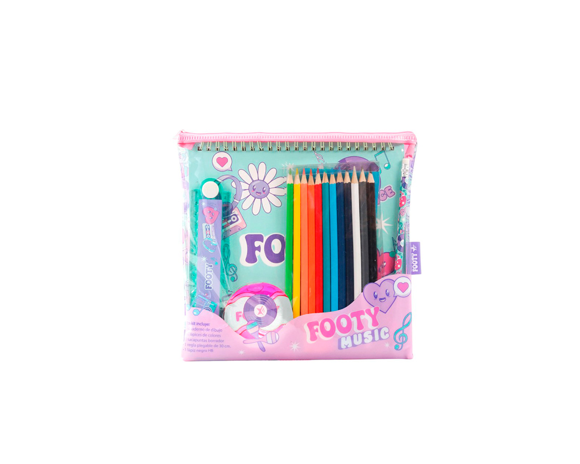 SET ESCOLAR FOOTY SET502 LILA
