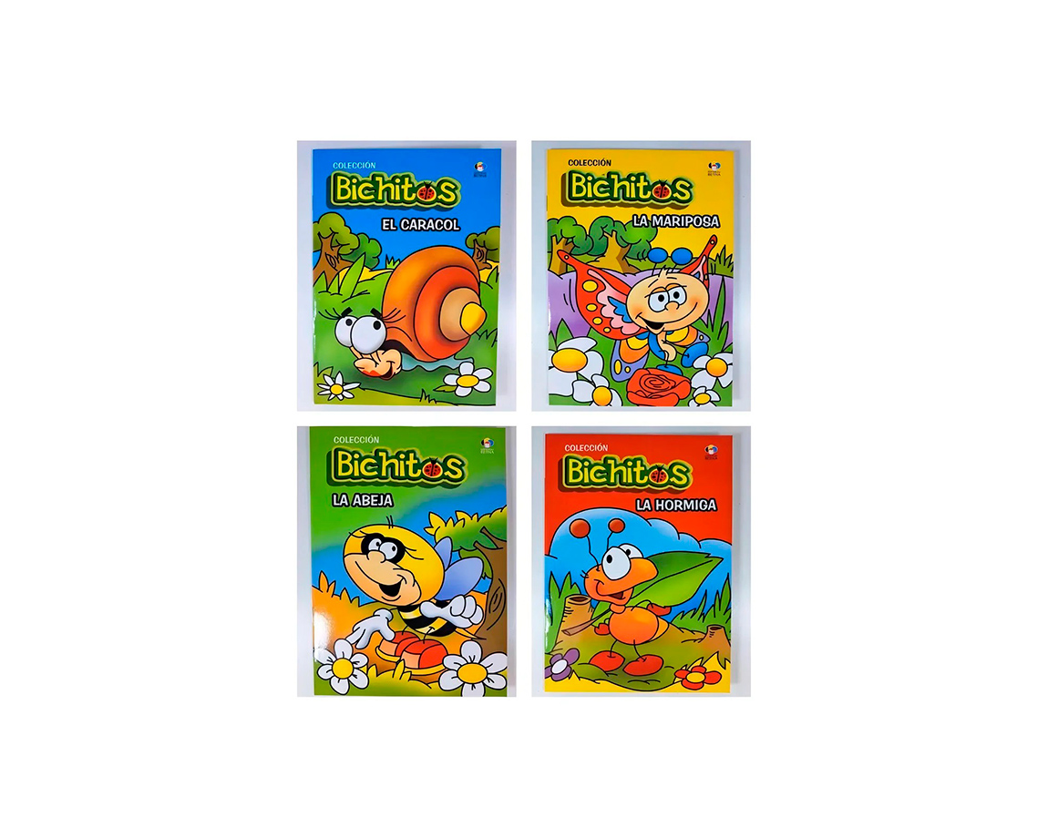 LIBROS BETINA CUENTOS BICHITOS  (4 TITULOS)