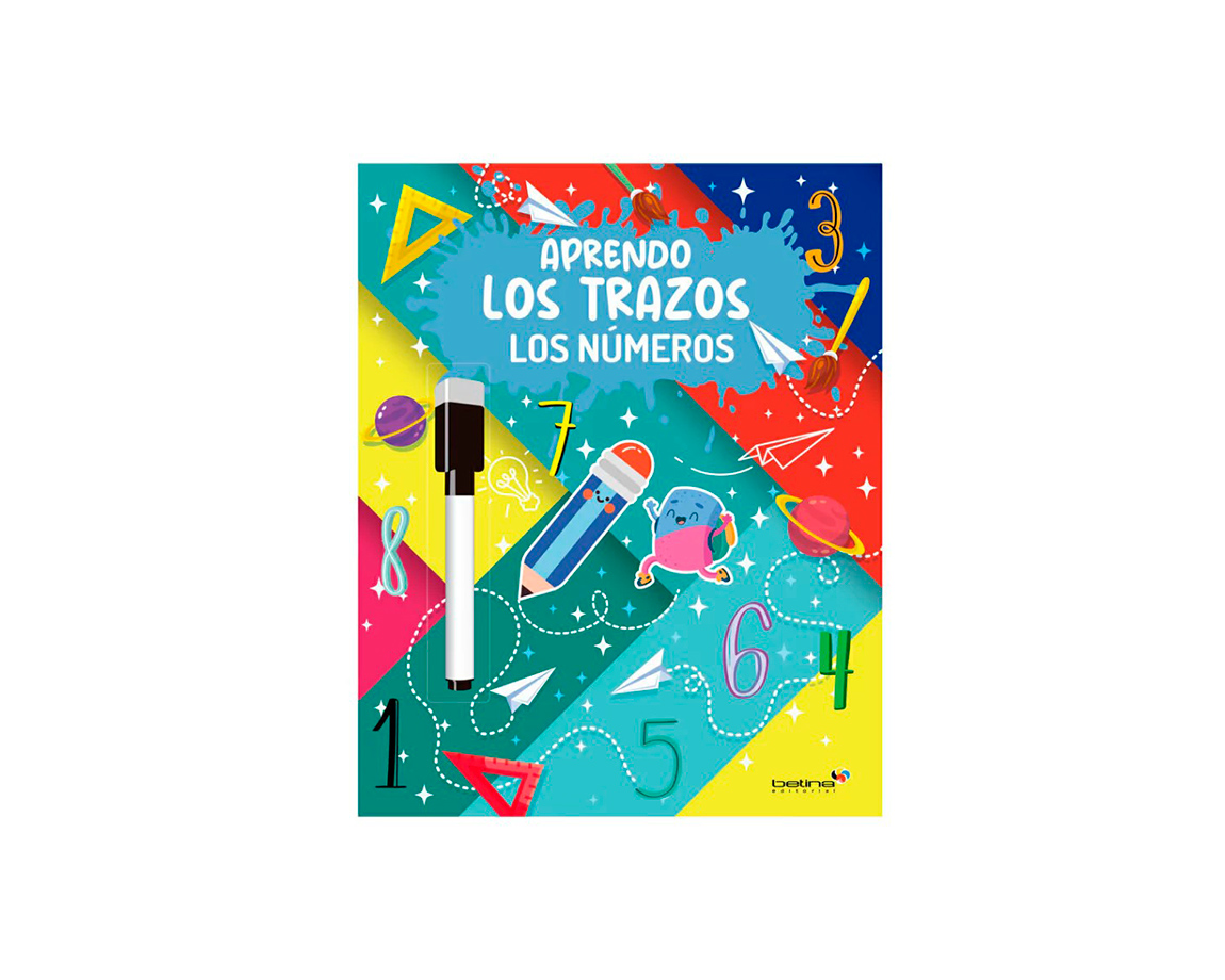 LIBROS BETINA DIDACTICOS APRENDO LOS TRAZOS NUMEROS