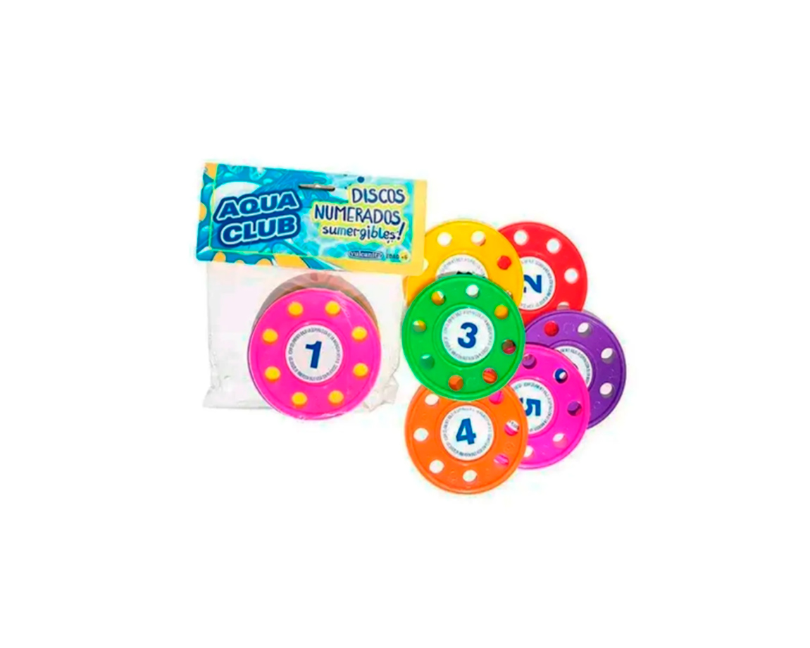 JUGUETE VULCANITA 8923 DISCOS NUMERADOS X6