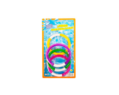 JUGUETE VULCANITA 8925 SET DE 4 AROS SUMERGIBLES