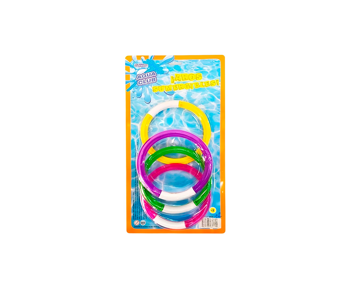 JUGUETE VULCANITA 8925 SET DE 4 AROS SUMERGIBLES