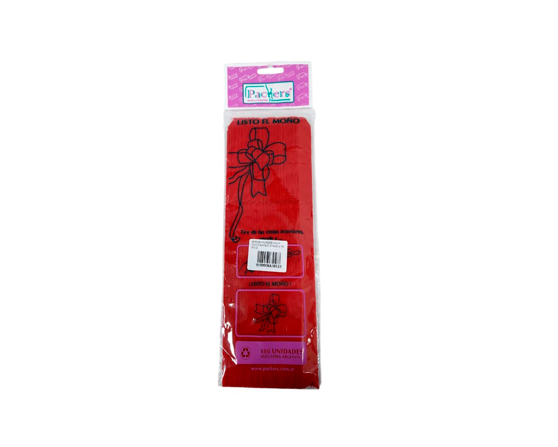 MOÑOS PACKERS Nro 25 CHICO RAPIDO OPACO x100 ROJO