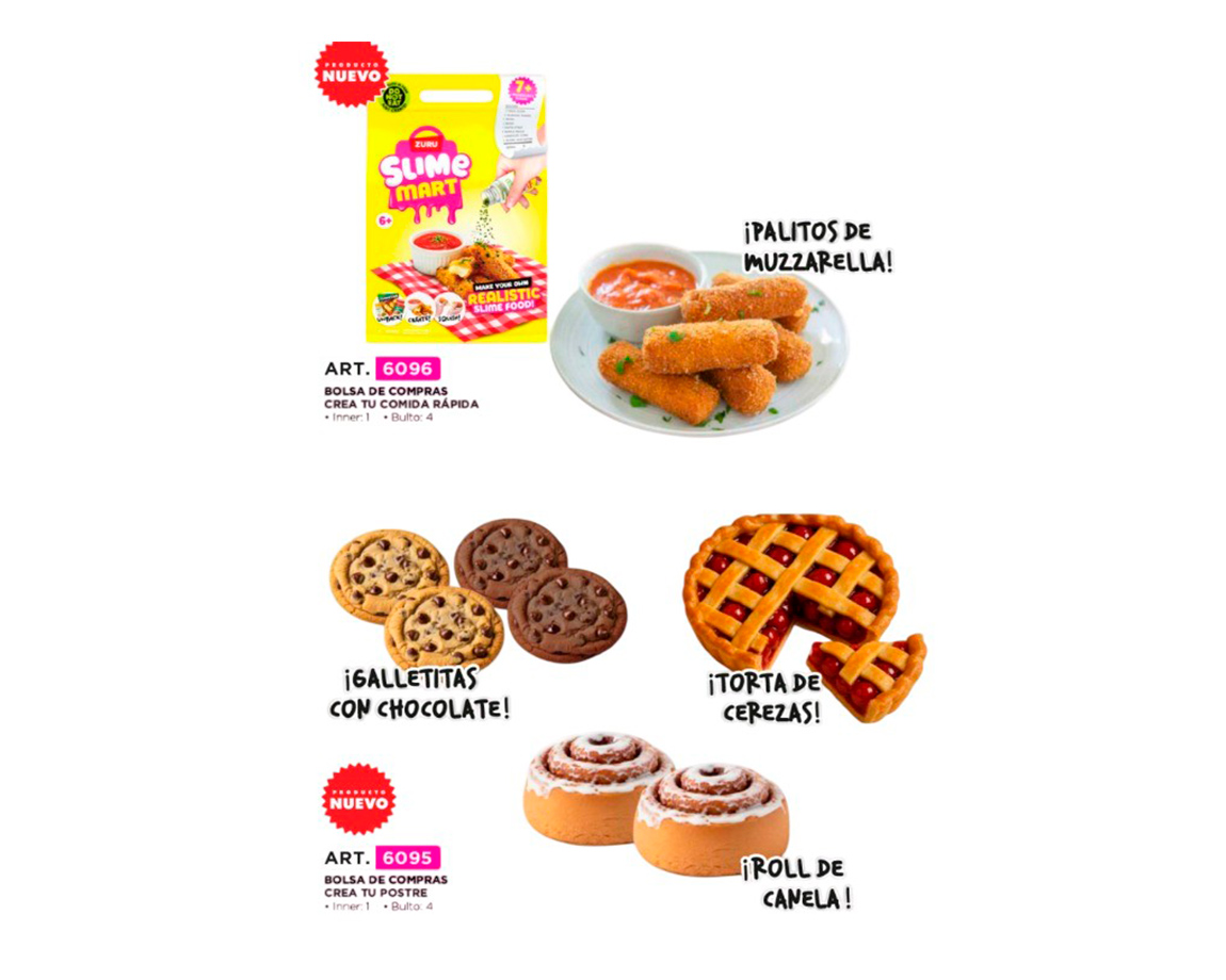 JUGUETE WABRO 6095 SLIME MART BOLSA CREA TU COKKIE/ROLL