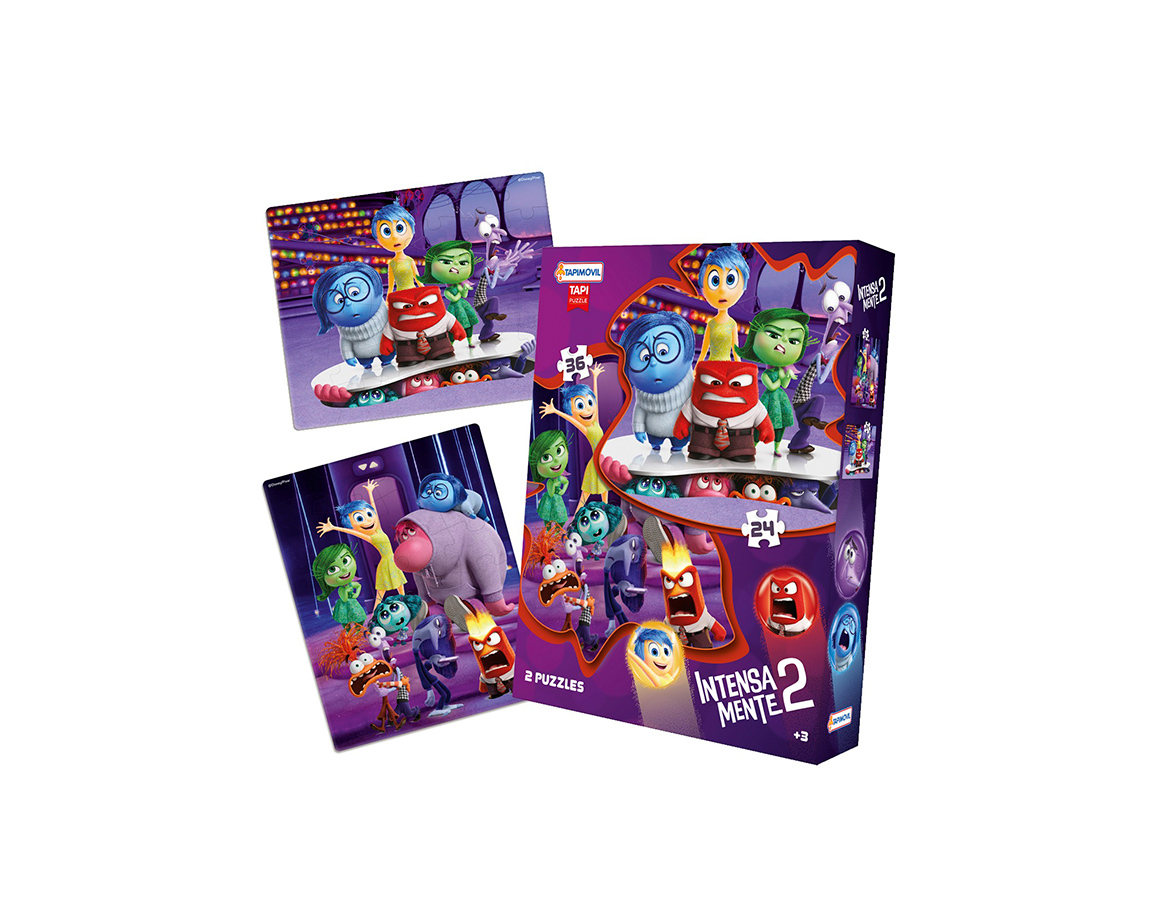 JUGUETE INTENSAMENTE 2 DINO1252 2 PUZZLES 24 y 36 PIEZAS