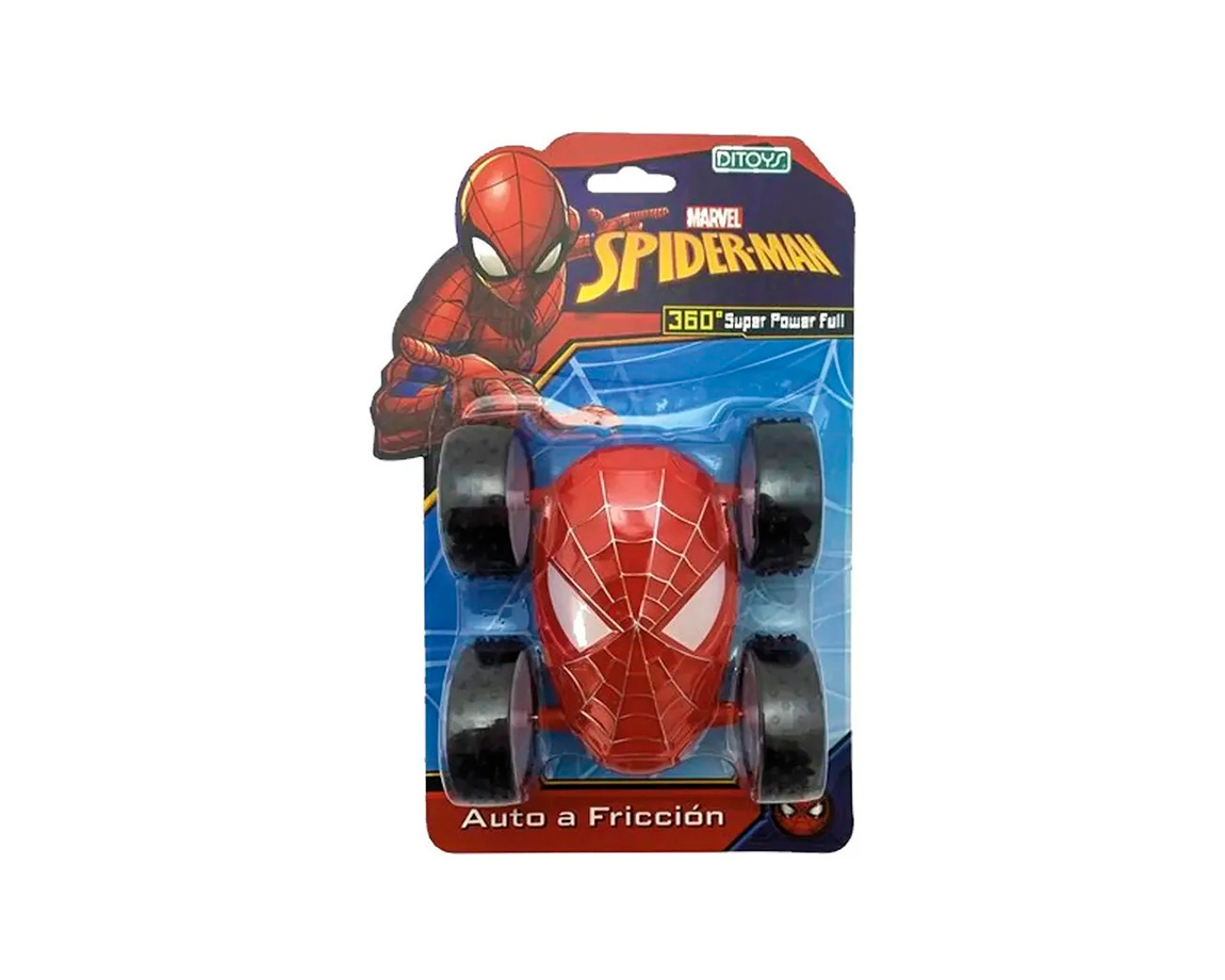JUGUETE DITOYS 2468 SPIDERMAN FRICTION TUMBLING CAR