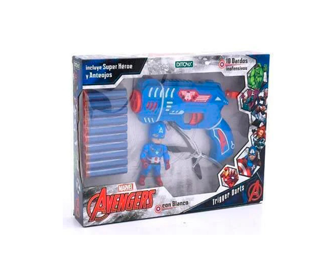 JUGUETE DITOYS 2607 TRIGGER DARTS AVENGERS