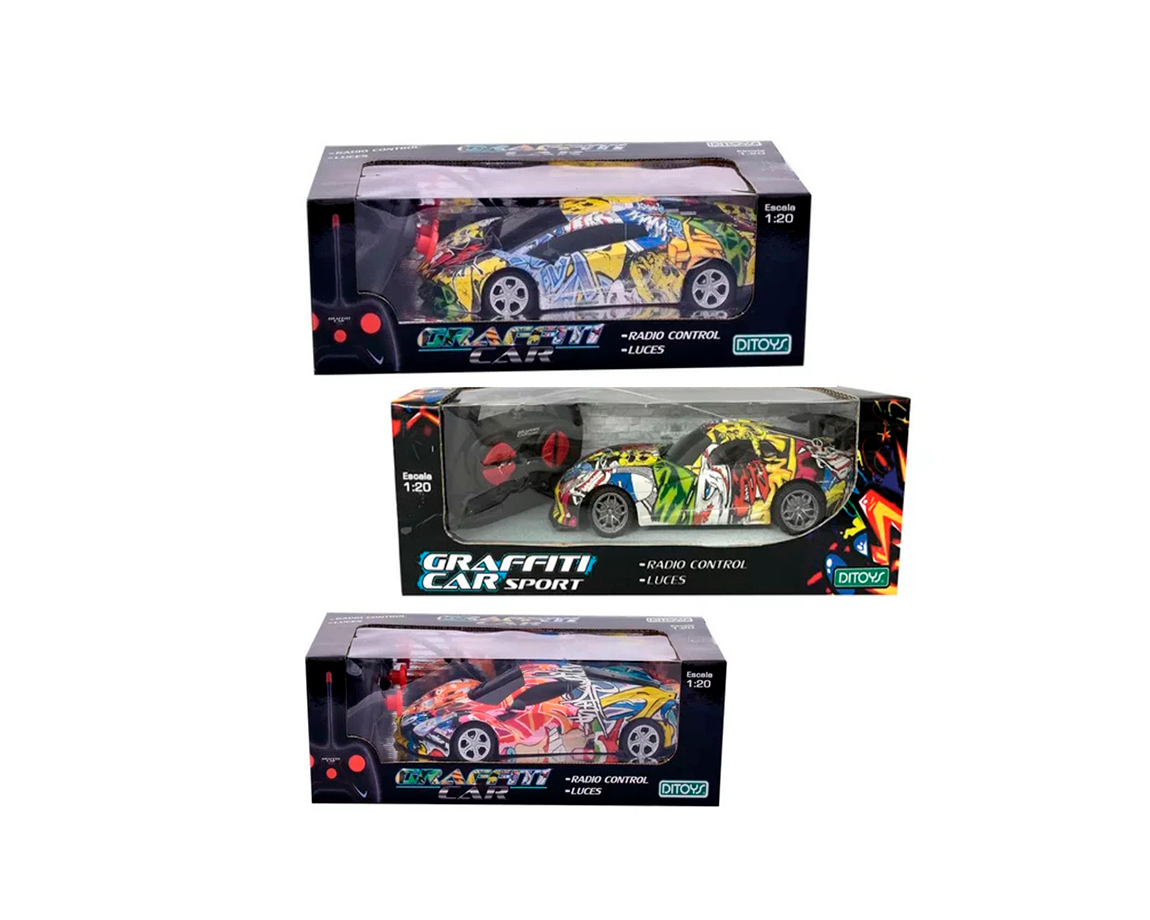 JUGUETE DITOYS 2826 GRAFFITI CAR SPORT R/C