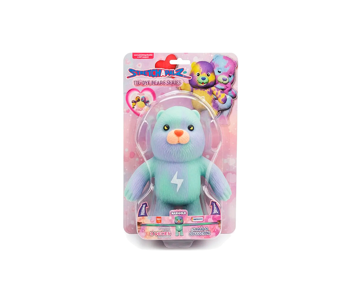 MUÑECO ANTISTRESS TIE DYE BEARS TAP00594 14 CM