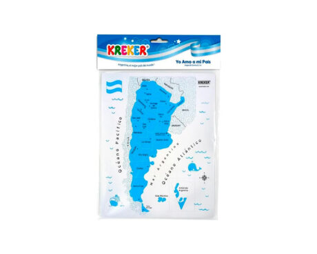 MAPA KREKER 314 ARGENTINA SERIGRAFIADO