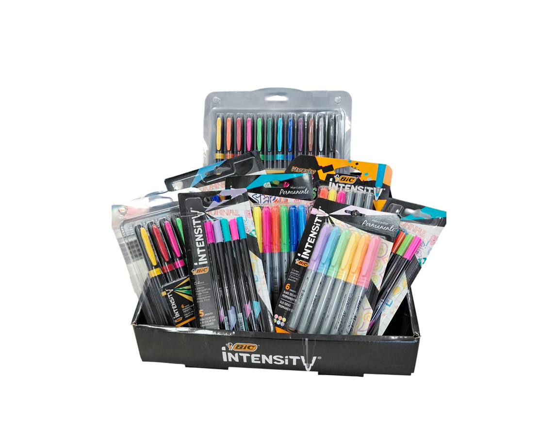 EXHIBIDOR MOSTRADOR BIC INTENSITY X 36 UNID