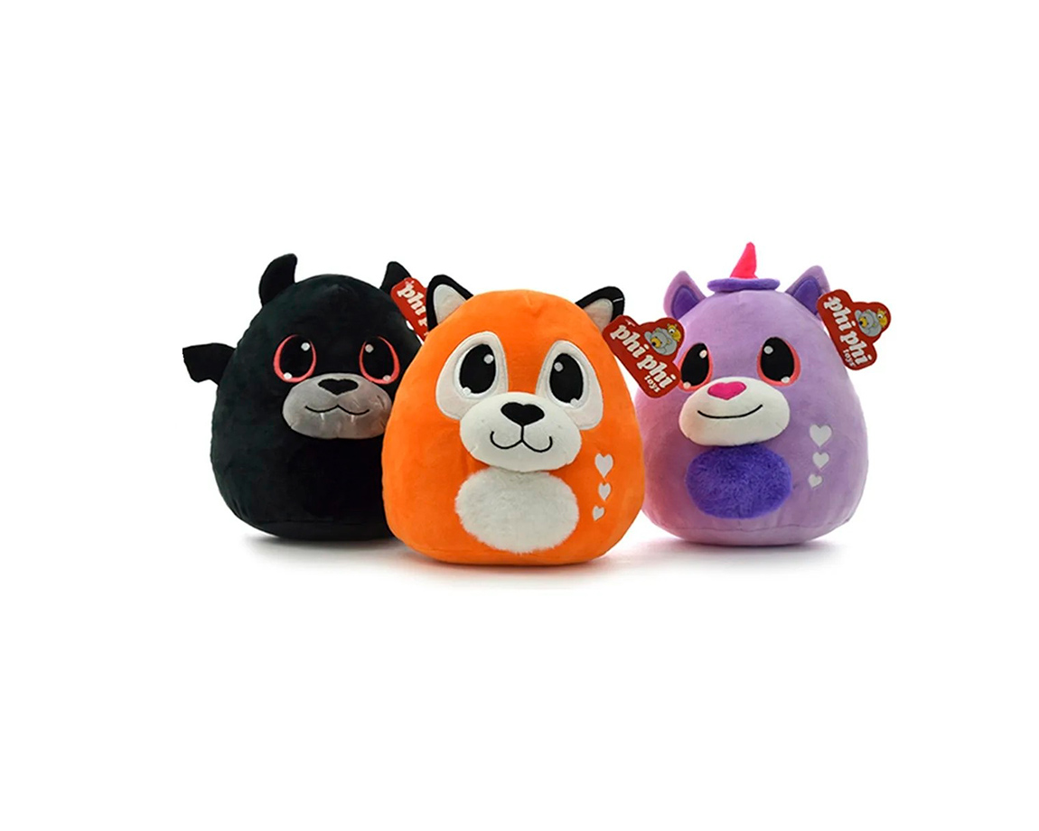 PELUCHE 8195 ANIMALITOS SPANDEX REDONDOS 21CM