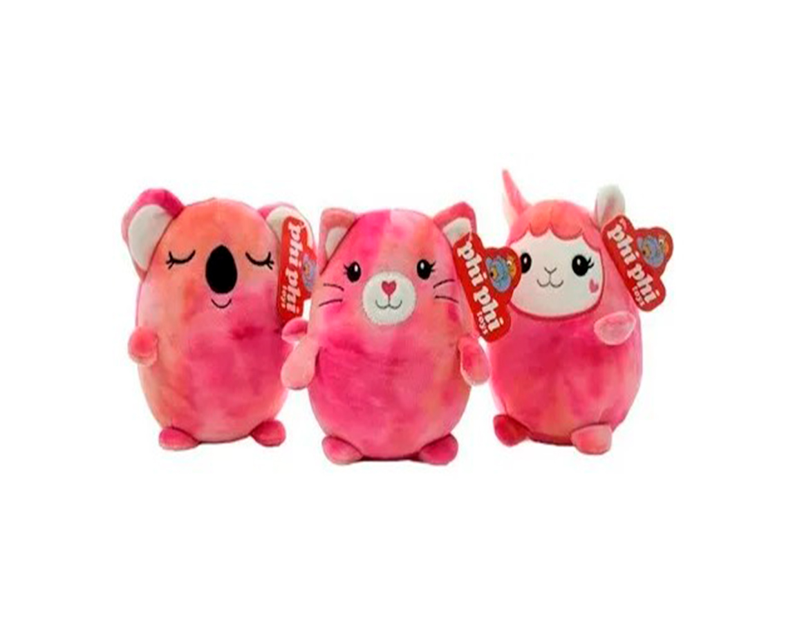 PELUCHE 8122 ANIMALES JASP.REDONDOS C/CORAZON 19CM