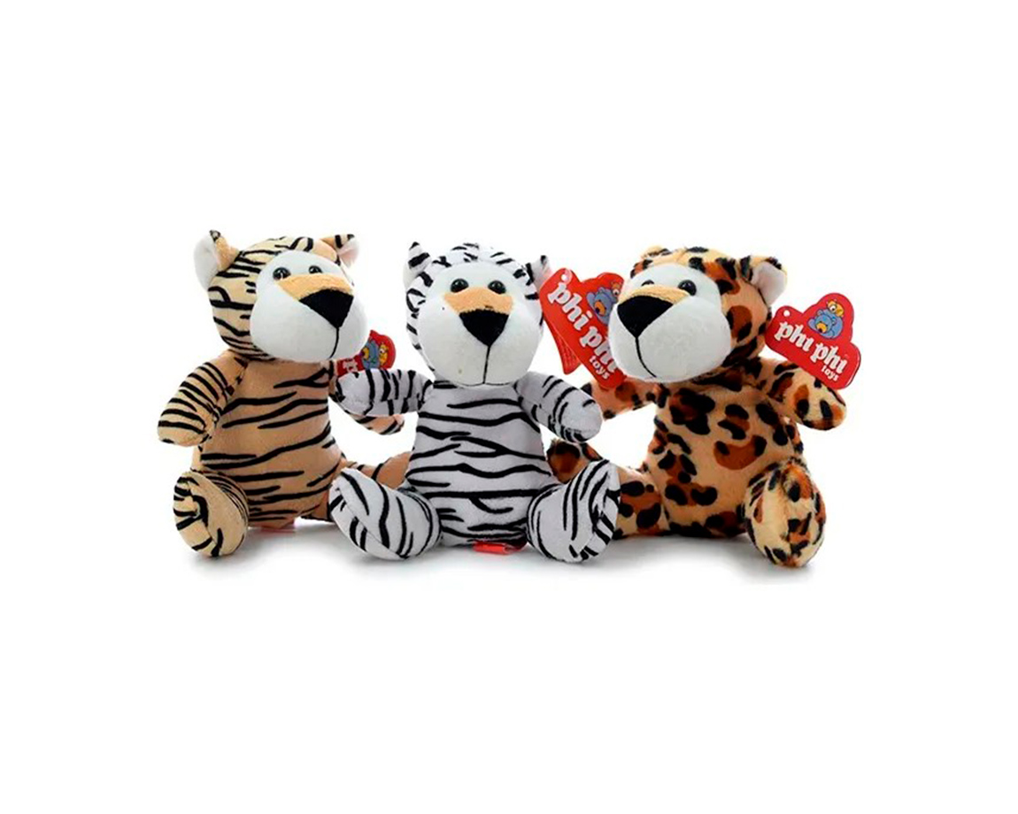 PELUCHE 2667 ANIMALES DE SELVA 17CM