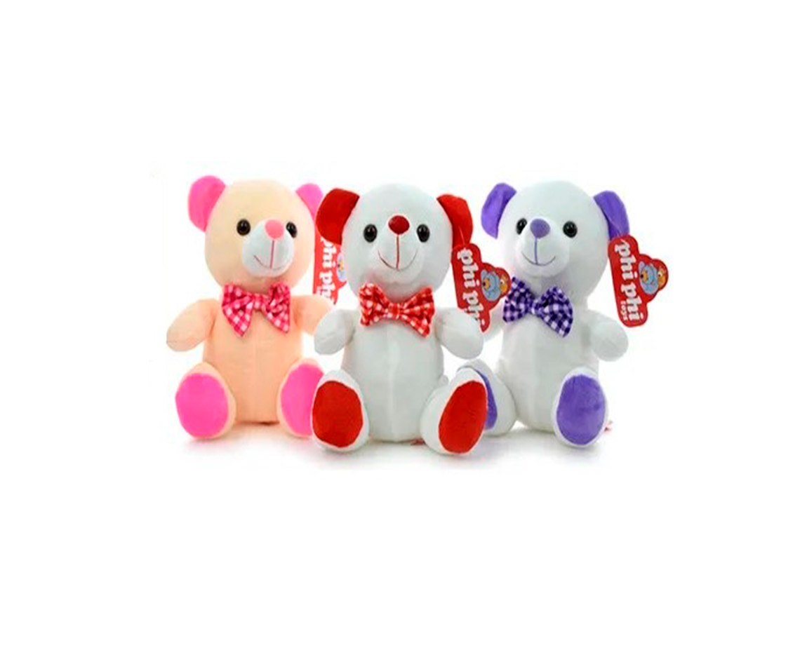 PELUCHE 5447 OSOS CON MOÑO 2CM