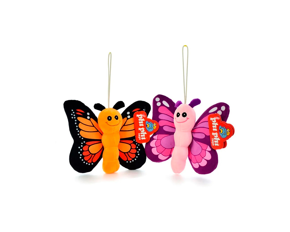 PELUCHE 4132 MARIPOSA 25CM PARA COLGAR