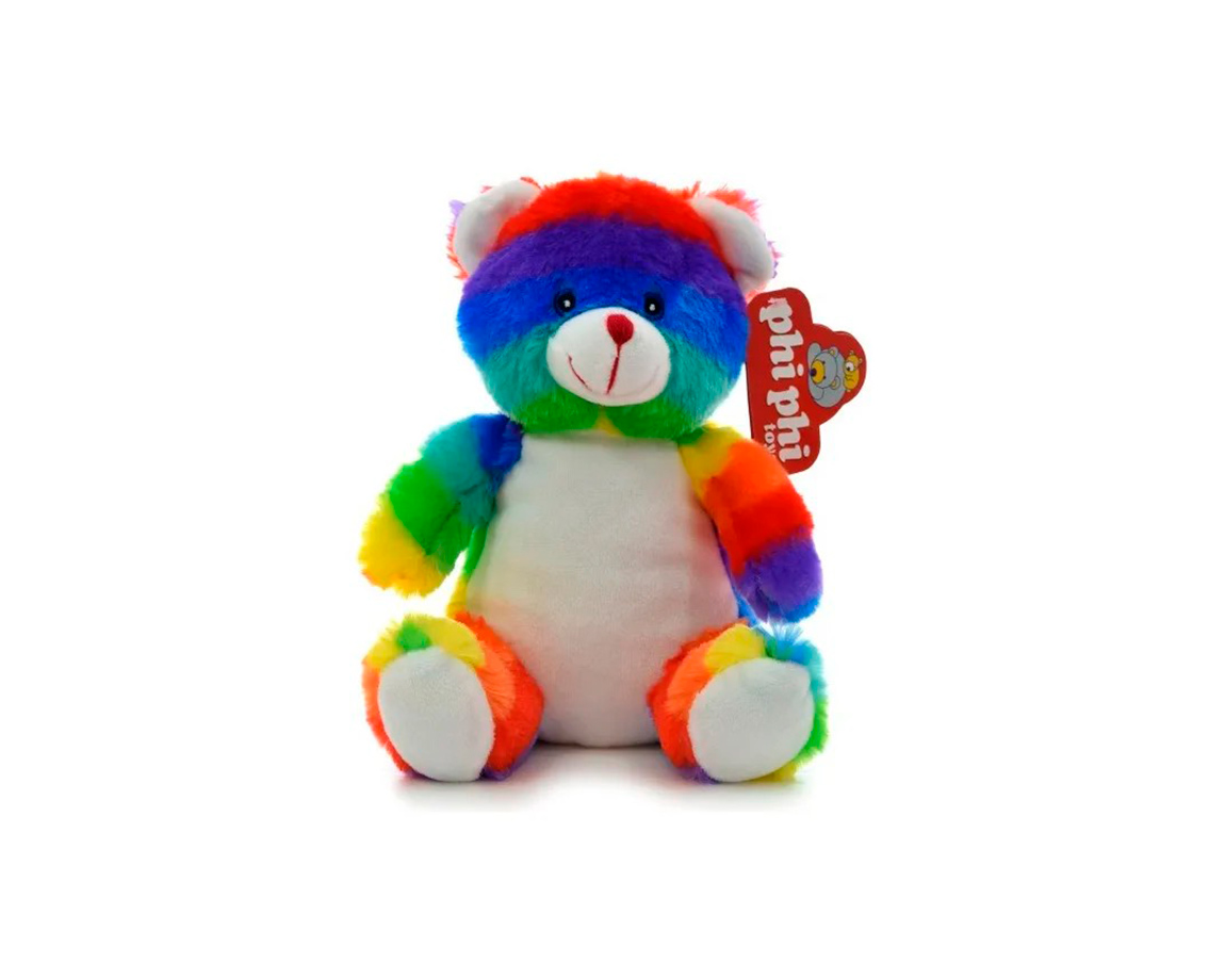 PELUCHE 2664 OSO MULTICOLOR 22 CM