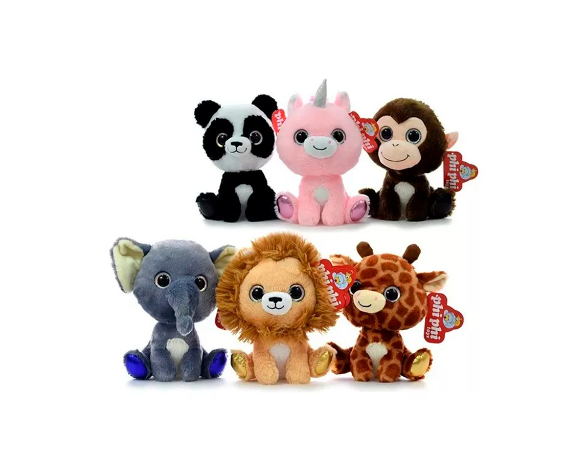 PELUCHE 4169 ANIMALES SENTADOS 20 CM