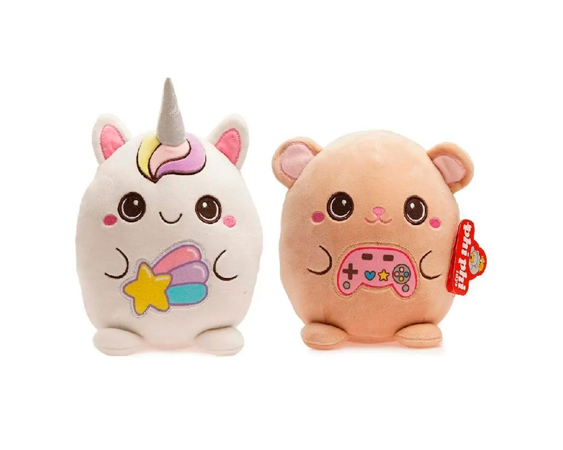 PELUCHE 8252 ANIMALES SPANDEX REDONDOS 20 CM