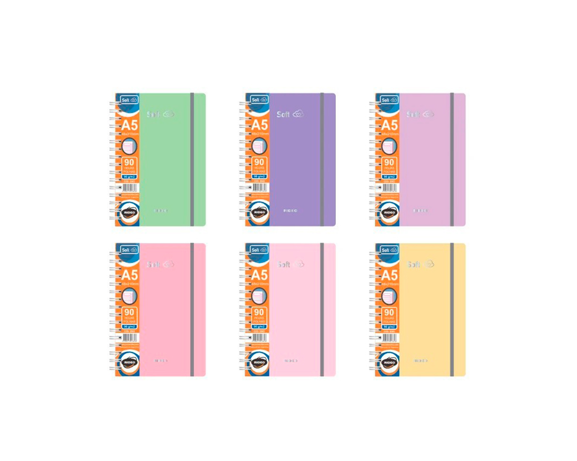 CUADERNO RIDEO 3565/2 A5 SOFT # 90 H