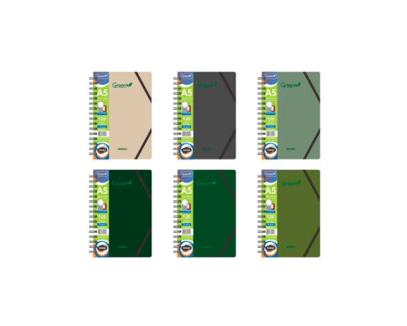 CUADERNO RIDEO 3635/2 A5 GREEN SOLAPA # 120 H