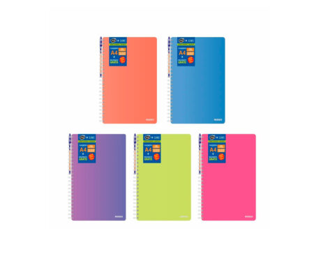 CUADERNO RIDEO 3764 A4 NEON = 120H T/F