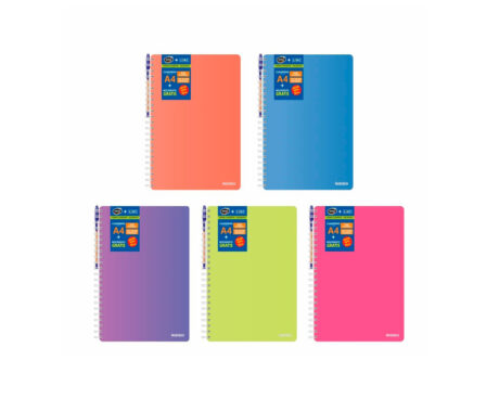 CUADERNO RIDEO 3704 A4 NEON = 80H T/F