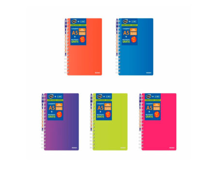 CUADERNO RIDEO 3765 A5 NEON 120 H = T/F