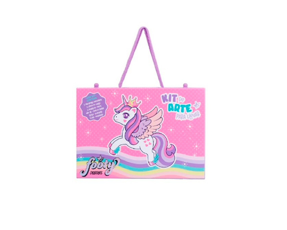 KIT VALIJA DE ARTE FOOTY SET604 UNICORNIO
