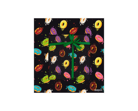 PAPEL BOBINA MURESCO 35x200 -3601-1- DONUTS NEG.