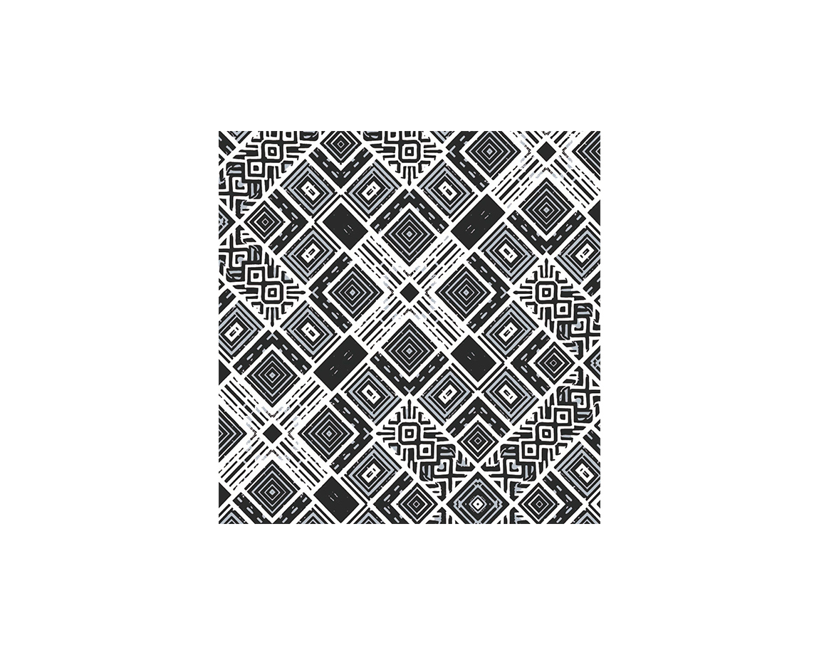 PAPEL BOBINA MURESCO 35x150 -3627-2- AZTECA PLATA/NEGRO