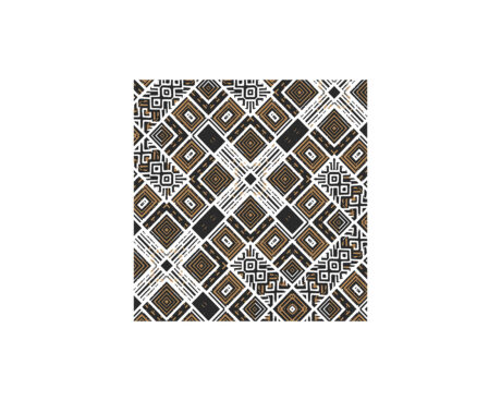 PAPEL BOBINA MURESCO 35x150 -3627-3- AZTECA DORADO/NEGRO