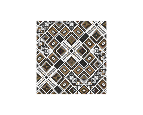 PAPEL BOBINA MURESCO 60x150 -3627-3- AZTECA DORADO/NEGRO