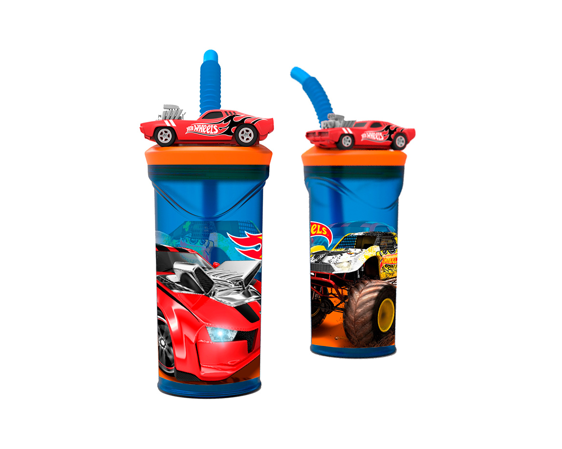 VASO WABRO 1026 FIGURA 3D HOT WHEELS x 360 ml