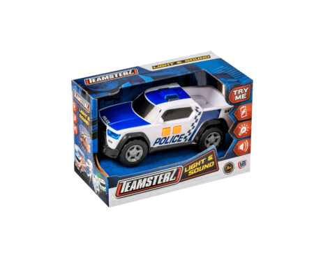 JUGUETE TEAMSTERZ 14083 LUZ&SONIDO 15CM CAMIONETA POLICIA