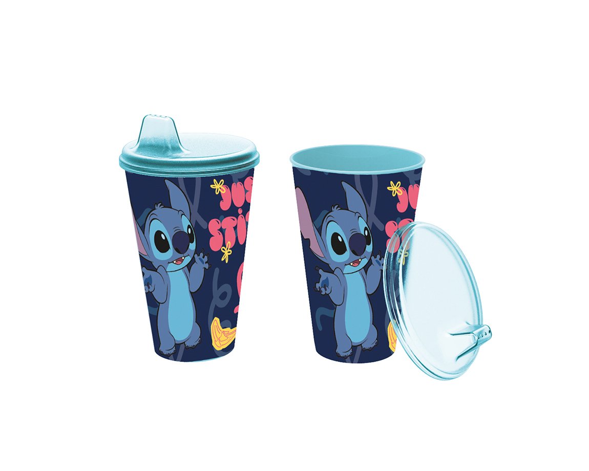 VASO WABRO 1551 EASY SIPPER "LILO Y STITCH" 430ML