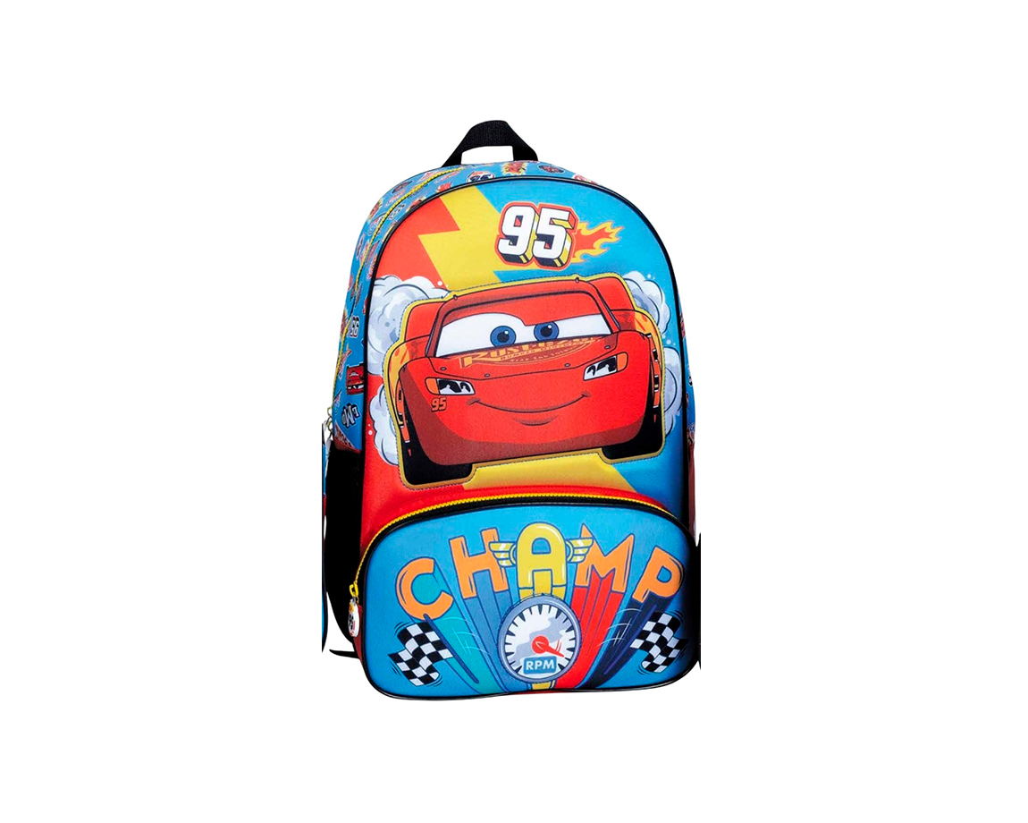 MOCHILA WABRO 81314 CARS CHAMP 16" ESPALDA