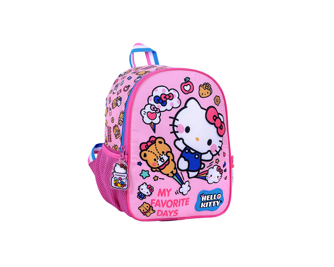 MOCHILA WABRO 88078 HELLO KITTY DIAS FAVORITOS 12" ESPALDA