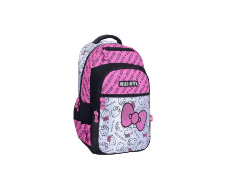 MOCHILA WABRO 88092 HELLO KITTY MOÑO 18" ESPALDA